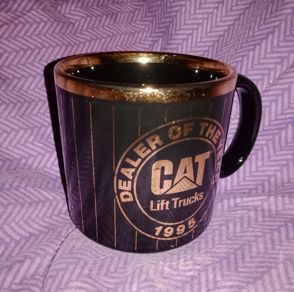 Vintage CAT Caterpillar Lift Trucks Coffee Cup Mug Advertising 1995 TAMS England - Picture 2 of 6